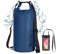 KYG Bolsa Estanca Impermeable 10L, con Funda Impermeable para Móvil, Bolsa Seca para Playa y Deportes al Aire Libre, Senderismo, Esquí, Pesca, Escalada, Camping, Surf, Rafting