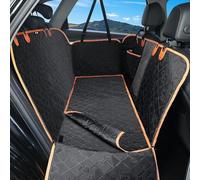 KYG Funda Coche Perro con Funda Extraíble Adicional Cubre Asientos Coche Perro Impermeable y Resistente Protector Asiento Trasero con Ventana de Malla, Fácil de Limpiar, Resistente a Los Arañazos