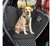 KYG Funda Coche Perro Protector Asiento Impermeable Antidesliante Con Ventana de Malla Visible Para Asiento Trasero - Adecuado Para Mayoría de Coches 135x140x32cm