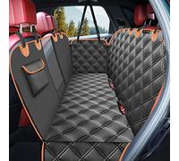 KYG Funda Perros Coche Cubierta de Asiento para Mascota Impermeable y Resistente Protector Coche con Ventana de Malla Visible y Cremallera Protector Completo Asiento Trasero y Puertas