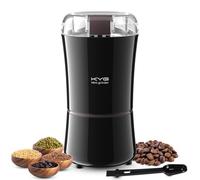 KYG Molinillo de Café Eléctrico para Granos Espresso, Frutos Secos y Granos, Potente Molinillo de Café Compacto Funcionamiento con un Solo Toque y Cuchillas de Acero Inoxidable 200w Negro