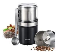 KYG Molinillo de café Molinillo eléctrico para Semillas, Pimienta, Semillas de Lino con tazón extraíble Molinillo de Especias Taza de Acero Inoxidable Lavable de 300W