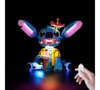 Kyglaring Juego de iluminación LED para Lego Stitch Juguetes (Sin Modelo), Kit de Luz Compatible con Lego 43249 Stitch Juguete Creativo (Versión táctil)