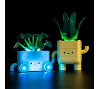 Kyglaring Juego de luces LED compatible con Lego Botanicals Fröhliche Pflanzen 10349 Bloques de construcción, Control táctil (No Modelo)