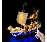 Kyglaring Juego de Luces LED Compatible con Lego El Barco Pirata Flying Lamb One Piece 75639 Bloques de construcción, Control táctil (No Modelo)