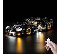 Kyglaring Juego de luces LED compatible con Lego Technic Coche de Carreras Ford GT40 MKII de 1966 42223 Bloques de construcción, Control táctil (No Modelo)