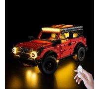 Kyglaring Juego de luces LED compatible con Lego Technic Furgoneta Ford Bronco 42213 Bloques de construcción, Control táctil, Juego de iluminación para el set de modelos Lego 42213 (No Modelo)