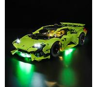 Kyglaring Juego de Luces LED Compatible con Lego Technic Lamborghini Huracán Tecnica 42161 Bloques de construcción, Juego Kit de iluminación Decorativa para de Modelos Lego 42161 (No Modelo)
