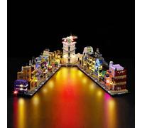 Kyglaring Juego de luces LED compatible con Lego Tiendas Mágicas del Callejón Diagon76444 Bloques de construcción, Juego kit de iluminación decorativa para de modelos Lego 76444 (No Modelo)