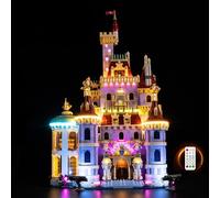 Kyglaring Kit de iluminación LED compatible con bloques de construcción Lego Beauty and the Beast Castle 43263, accesorios de iluminación de control remoto para Lego 43263 (no modelo)