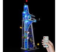 Kyglaring Kit de iluminación LED - Compatible con el Juego de Bloques de construcción Lego-76269 Marvel Avenger Tower - Sólo Leds Sin Juego de Ladrillos(Versión remota)