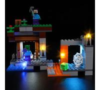 Kyglaring Kit de iluminación LED - Compatible con Lego-21166 Minecraft La Mina Abandonada - Kit de iluminación Lego - Diodo emisor de luz - Colores cambiantes, cables ocultos