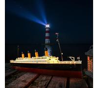 Kyglaring Kit de iluminación LED para Lego 10294 Titanic - Kit de luz continua compatible con Lego Titanic - Iluminación decorativa para coleccionistas (sin piedras)