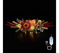 Kyglaring Kit de iluminación LED para Lego 10314 Dried Flowers Artificial Plants - Kit de luz permanente compatible con juguetes de construcción Disney - Iluminación decorativa para coleccionistas