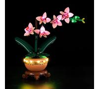 Kyglaring Kit de iluminación LED para Lego 10343 Mini Orchid - Kit de luz permanente compatible con Lego Botanical Collection - Iluminación decorativa para coleccionistas (sin piedras)