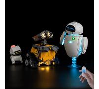 Kyglaring Kit de iluminación LED para Lego 43279 Wall-E and EVE, kit de luz permanente compatible con Lego Wall-E and EVE, iluminación decorativa para coleccionistas (sin piedras)