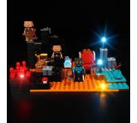 Kyglaring Kit de iluminación LED (sin Modelo) - Compatible con el Juego de Bloques de construcción Lego-21185 Minecraft The Nether Bastion - Sólo Leds Sin Juego de Ladrillos(Versión clásica)