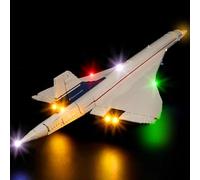 Kyglaring Kit de iluminación LED (sin Modelo) - Compatible con el Juego de Bloques de construcción Lego-10318 Icons Airbus Concorde - Sólo Leds Sin Juego de Ladrillos(Versión clásica)