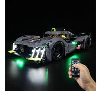 Kyglaring Kit de Iluminación LED (Sin Modelo) - Compatible con Lego-42156 Technic Peugeot 9X8 24H Le Mans Hybrid Hypercar Building Blocks Model Set - Sólo Leds No Brick Set (Versión Remota)