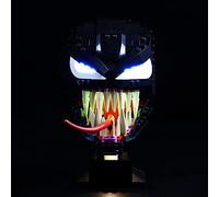 Kyglaring Kit de iluminación LED (Venom 76187 Collectible) compatible con el modelo Lego 76187 de ladrillos, no incluido en el juego Lego (versión clásica)