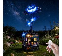 Kyglaring Kit de luces compatible con bloques de construcción Lego Wednesday Black Dahlia Flower 76784, control táctil mejorado y atenuación, solo luces, juego de modelo no incluido, versión táctil