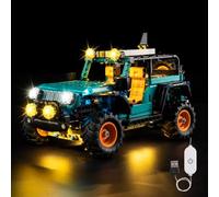Kyglaring Kit de luces compatible con LEGO Jeep Wrangler Rubicon SUV 42227 - Control táctil mejorado y atenuación (solo luces, modelo no incluido)
