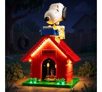 Kyglaring Kit de luces para LEGO 21368 Peanuts: Snoopy's Doghouse Building | Encendido/apagado y atenuación táctil para una acogedora exhibición de cómics y regalos (solo kit de luz, modelo no incluido)