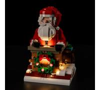 Kyglaring Kit de luces para LEGO 40874 - Juego de cuenta regresiva de | Toque encendido/apagado y atenuación para la visualización de cuenta regresiva de Papá Noel (modelo no incluido)