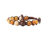 KYINYUECH 1 pulsera de cuentas de Buda de la serie tibetana para mujeres y hombres, Piedra