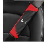 kykj 2 Piezas Funda para el Hombro del Cinturón de Seguridad para Tesla Model S 2012-2016, Almohadillas de Arnés Correas de Hombro,A
