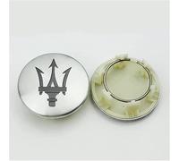kykj 4 Pieces 55mm Tapas Rueda de Centro para Maserati Levante Quattroporte Ghibli Granturismo, Tapacubos Centrales Impermeable Prueba Polvo Ruedas Tapas del Buje Tapas Centrales