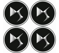 kykj 4 Pieces 60mm Tapas Rueda de Centro para Citroen DS3 DS4 DS6, Tapacubos Centrales Impermeable Prueba Polvo Ruedas Tapas del Buje Tapas Centrales