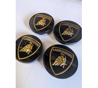kykj 4 Pieces 60mm Tapas Rueda de Centro para Lamborghini Urus Aventador Gallardo Huracan, Tapacubos Centrales Impermeable Prueba Polvo Ruedas Tapas del Buje Tapas Centrales