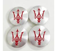 kykj 4 Pieces 60mm Tapas Rueda de Centro para Maserati Ghibli Quattroporte Levante MC20 GranTurismo GT, Tapacubos Centrales Impermeable Prueba Polvo Ruedas Tapas Buje Tapas Centrales