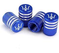 kykj 4 Piezas Tapas de Válvulas de Neumático de Coche para Maserati Granturismo Quattroporte Ghibli, Tapones de Válvulas Antipolvo Válvula de Neumático con Sello