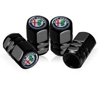 kykj 4 Piezas Tapas Válvulas para Alfa Romeo Mito 2009-2023, Anti Polvo Tapones Rueda Coche, Impermeabile Anti Corrosión Vástago Cubierta