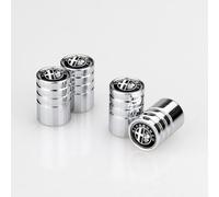 kykj 4 Piezas Tapas Válvulas para Alfa Romeo Mito 2009-2023, Anti Polvo Tapones Rueda Coche, Impermeabile Anti Corrosión Vástago Cubierta