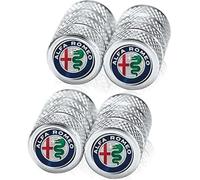 kykj 4 Piezas Tapas Válvulas para Alfa Romeo Mito 2009-2023, Anti Polvo Tapones Rueda Coche, Impermeabile Anti Corrosión Vástago Cubierta