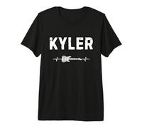 Kyler Guitarra Latido del Corazón Música Guitarrista Camiseta Premium