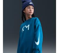 Kylian Mbappé Club Fleece Sudadera de cuello redondo oversize de fútbol Nike - Niña - Azul S
