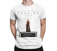 Kylie Minogue 2025 Tension Tour Singer Music tee Shirt Short Sleeve Round Collar