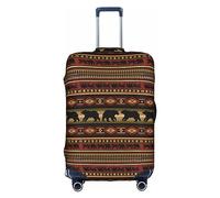 Kyliele Bear - Funda protectora de equipaje a prueba de polvo para maleta, accesorios para vacaciones, White, S