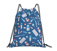 Kyliele Bolsas de cordón para enfermeras y hombres, bolsa de cuerda, bolsa de gimnasio, regalo para yoga, escuela, natación, playa, Enfermera 1, Talla única