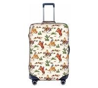 Kyliele Cowboy Ride Horse - Funda protectora para maleta, a prueba de polvo, accesorios para equipaje, White, S