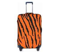 Kyliele Funda protectora para maleta, a prueba de polvo, diseño de leopardo y tigre naranja, White, M