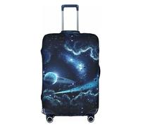 Kyliele Moon Stars and Planets - Funda protectora de equipaje a prueba de polvo para maleta, accesorios de vacaciones, White, S