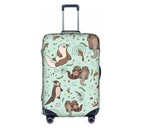 Kyliele Otters - Funda protectora de equipaje a prueba de polvo para maleta, accesorios para las festividades, White, M