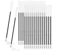 KYLOS 60 Pieza Recambio Boligrafo, 0.7mm Recambio, Recambio Rollerball, Recambios para Bolígrafos, Recarga Retráctil, Recambios de Bolígrafo Intercambiables, Compatible con Mayoría bolígrafos (Negro)