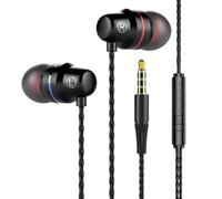 KYLOS Auriculares Intrauditivos Universales T110 Con Control Remoto Y Micrófono, Negro,Auriculares
