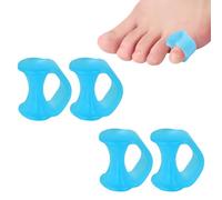 KYLOS Corrector Dedo Martillo 2 Pares, Separadores De Dedos Del Pie, Correctores De Dedos, Color Azul, Tamaño Estándar